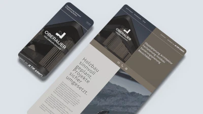 Oberauer Holzbauplanung Projekt Mockup