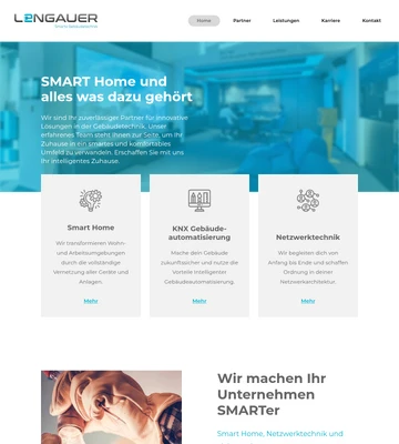 Ein Ausschnitt des Webauftritts von