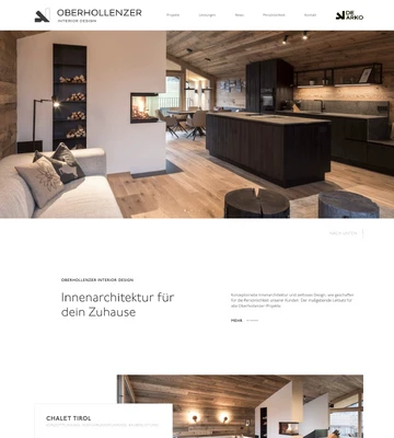 Ein Ausschnitt des Webauftritts von