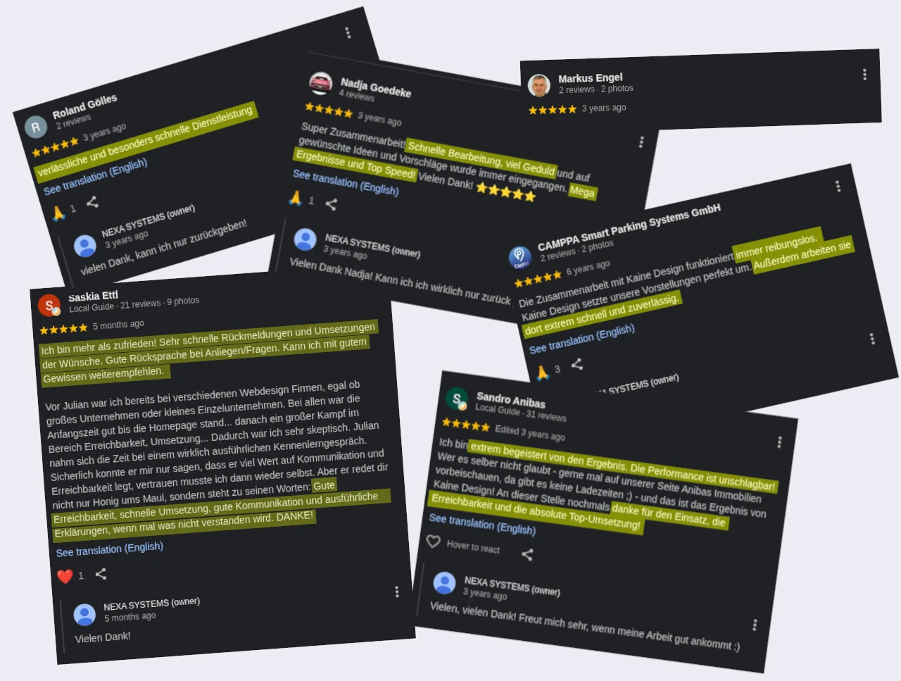Reviews von NEXA.SYSTEMS
